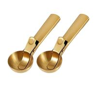 Confezione da 2 palette in acciaio inox per gelato, lavabili in lavastoviglie, manico ergonomico per congelare dessert, frutta, meloni, pratici utensili per gelato
