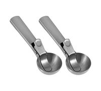 Confezione da 2 palette in acciaio inox per gelato, lavabili in lavastoviglie, manico ergonomico per congelare dessert, frutta, meloni, gelato, piatti professionali