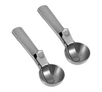 Confezione da 2 palette in acciaio inox per gelato, lavabili in lavastoviglie, manico ergonomico per congelare dessert, frutta, meloni, in acciaio inox, per torte e frutta