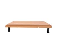 Confezione da 2 pallet per esposizione di carne per supermercato, 45 x 30 cm, in resina di plastica, legno e congelatore, con gambe di supporto (1)