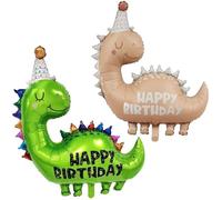 Confezione Da 2 Palloncini Dinosauro Cappello Di Compleanno, Palloncini Compleanno Dinosauro, Decorazioni Dinosauro Per Bambine Compleanno, Palloncini A Elio Per Dinosauri