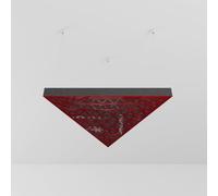 Confezione da 2 - Pannello di diffusione acustico fonoassorbente a soffitto con kit di montaggio | Pannello acustico a nuvola | Colore: (plastica rossa lucida | TRIADA)