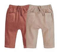 Confezione da 2 pantaloni alla turca in velluto a coste Beige 1 mese - 54 cm Tinta unita