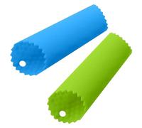 Confezione da 2 pelatrici per aglio,Pela Aglio in Silicone,Sbuccia Aglio,Rulli per Aglio,Pela Aglio Gadgets Professionali,per Sbucciare la Cucina Senza Odor (Verde+Blu)