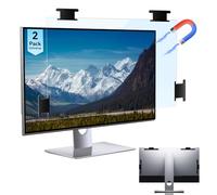 [Confezione da 2] Pellicola protettiva magnetica da appendere per computer da 24 pollici anti luce blu per monitor widescreen 16:9, protezione degli occhi antiriflesso con luce LED per PC, pellicola