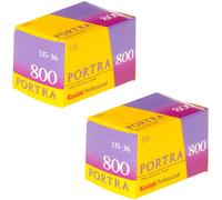 Confezione da 2 pellicole negative a colori Kodak 145 1855 Professional Portra 800, ISO 800, 35 mm, 36 esposizioni, confezione da 2
