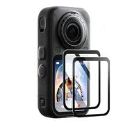 Confezione da 2 pellicole proteggi schermo in vetro temperato per Insta 360 X6 Ultra HD, trasparente, antigraffio, anti-impronte, copertura completa per insta 360 x 6, kit di accessori