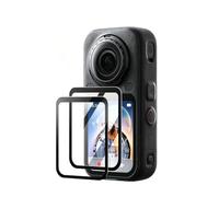 Confezione da 2 pellicole proteggi schermo per Insta360 X6, in vetro temperato antiriflesso, anti impronte digitali e antigraffio, copertura completa HD, per fotocamera Insta 360 X6