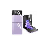 Confezione da 2 pellicole protettive in idrogel 3 in 1 compatibili con Samsung Galaxy Z Flip3, trasparenti.