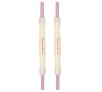 Confezione da 2 penne per la rimozione delle cuticole in ceramica, spingi cuticole e buffer a doppia faccia con impugnatura ergonomica per una cura delle unghie delicata. Penna per la rimozione