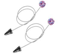 Confezione da 2 pennelli professionali per la pulizia di flauto morbidi e flessibili, a doppia estremità, per musicisti e sassofono