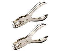 Confezione da 2 Perforatori Manuali, Perforatori in Metallo, Strumenti di Perforazione per Carta, Foto, Cartoline