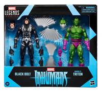 Confezione da 2 personaggi serie Marvel Legends collezione fulminea nera...