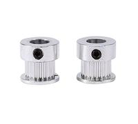 Confezione da 2 pezzi 2 GT trasmissione cinghia di trasmissione puleggia della cinghia dentata 20 denti 8 mm superfici di alluminio Gear Gear Puleggia per la stampante 3d