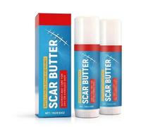 Confezione da 2 pezzi da 15 g di crema per cicatrici, crema riparatrice per cicatrici, crema per cicatrici chirurgiche in stick, design solido antisporco, adatta per l’uso quotidiano sulla pelle.