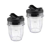 Confezione Da 2 Pezzi Di Ricambio For Tazza Da 12 Once Con Coperchio, Compatibile Con Ninja, BL450 BL640 BL680, Contenitore For Succhi, Accessori For Frullatore B64b Di Grande Capacità
