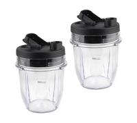 Confezione Da 2 Pezzi Di Ricambio For Tazza Da 12 Once Con Coperchio, Compatibile Con Ninja, BL450 BL640 BL680, Contenitore For Succo Di Ricambio, Accessori For Frullatore