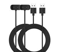Confezione da 2 pezzi di ricarica compatibili con Amazfit GTR2/GTR 2e/BIP U/T-Rex Pro/BIP 3 cavo di ricarica per GTS2/GTS 2e/GTS 2 Mini cavo di ricarica nero