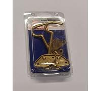 CONFEZIONE DA 2 PEZZI - GANCI FERMAPERSIANE IN OTTONE LUCIDO - 100MM