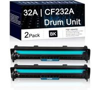 Confezione da 2 pezzi nero 32A | CF232A compatibile tamburo di ricambio per HP Laserjet Pro M203dn M203dw; MFP M227sdn MFP M227fdn; stampanti Ultra MFP M230sdn M230fdw