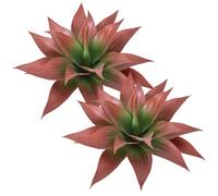 Confezione da 2 piante artificiali di agave piante finte in plastica vivida da 16 pollici con picchetto artificiali realistiche per fioriera da interno ed esterno