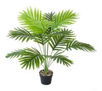 Confezione da 2 piante di girasole artificiali in vaso, 68 cm, albero finto verde, foglie sparse in plastica, decorazione per la casa, decorazione per la fotografia, decorazione per interni ed esterni