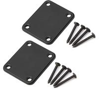 Confezione da 2 piastre per chitarra elettrica con equipaggio, piastra in metallo per il collo della chitarra elettrica, parti di ricambio per chitarra elettrica, chitarra Strat Tele Style, parti di