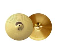 Confezione da 2 piatti crash in lega per batteria, 24 cm, piatti Hi-Hat lucidati per principianti e professionisti