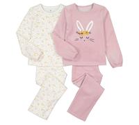 Confezione da 2 pigiami in velluto stampa coniglio Beige 8 anni - 126 cm