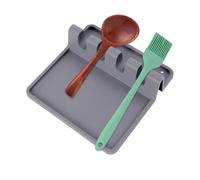 Confezione da 2 poggiamestolo con tappetino antigoccia, in silicone, senza BPA, resistente al calore, poggia cucchiaio per piano cottura, poggia cucchiaio per bancone della cucina, gadget da cucina e