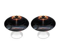 Confezione da 2 pomelli rotondi da 2,8 cm, per cassetti e meditazione dei sette chakra, per yoga, meditazione, moderni, maniglie decorative per mobili per comò, armadi, credenze, doo bifold