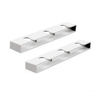 Confezione da 2 portabicchieri da vino per bar e cucina, con funzione scolapiatti e supporto per tipi di calici comuni (bianco)