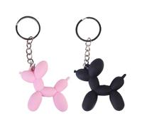 Confezione Da 2 Portachiavi A Forma Di Cucciolo Di Palloncino, Portachiavi Per Cani Tridimensionali, Portachiavi Creativi, Accessori Per Chiavi Di Cartoni Animati, Graziosi Ciondoli Per Borse