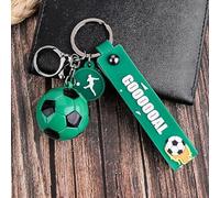 Confezione Da 2 Portachiavi Da Calcio, Portachiavi Creativi, Portachiavi Regalo, Portachiavi Con Ciondolo Da Calcio In Acrilico, Pendenti Da Calcio Personalizzati