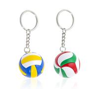 Confezione Da 2 Portachiavi Da Pallavolo, Mini Pendenti Da Pallavolo, Portachiavi Creativi, Souvenir Sportivi, Portachiavi Decorativi