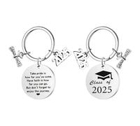 Confezione Da 2 Portachiavi Di Laurea 2025, Portachiavi Regalo Di Laurea, Portachiavi Commemorativi, Portachiavi Regalo Di Laurea Per Famiglia, Amici E Compagni Di Classe
