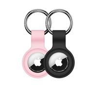 Confezione da 2: portachiavi Linsaner in silicone compatibile con AirTag Case Air Tag Custodia in silicone AirTag Portachiavi Air Tag Portachiavi Compatibile con Apple AirTag GPS Accessori Cercatore