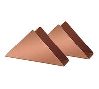 Confezione da 2 portatovaglioli in acciaio inox oro rosa, minimalista triangolare in metallo, organizer per tovaglioli da cocktail.