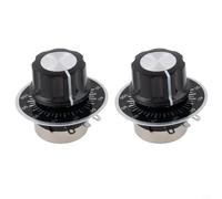 Confezione da 2 potenziometri rotativi da 100 Ohm a 5K Ohm, resistore variabile a pellicola di carbonio a giro singolo per controllo della velocità del motore, compatibile con inverter S (2K OHM)