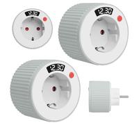 Confezione da 2 Presa Smart Timer, 72x72x90mm Presa Intelligente Conto Alla Rovescia, Presa a Risparmio Energetico, Presa Temporizzata Elettronica Utilizzato In Ufficio, Studio, Bambini