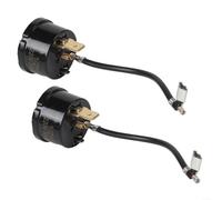 Confezione da 2 protezioni da sovraccarico per compressore da 2 HP, 1500 W, per condizionatore d'aria, deumidificatore, frigorifero, interruttore termico in metallo a doppia temperatura, nero