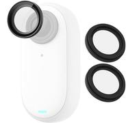 Confezione da 2 protezioni per lenti compatibili con Insta360 GO 3/GO 2 Action Camera Lens Cap Lens Protector Case Anti-fallout Anti-fog Anti-incrostazioni Anti-graffio Accessori per lenti