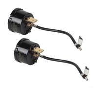 Confezione da 2 protezioni termiche da sovraccarico da 2 HP 1500 W per condizionatore d'aria, compressore, motore deumidificatore e frigorifero, doppia sicurezza in metallo