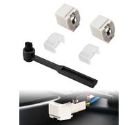 Confezione da 2 puntine di ricambio con spazzola per la pulizia, adatte per modelli Audio-Technica AT-LP60X AT-LP60XBT AT-LP60XBT AT-LP60XBT-USB, aghi diamantati per giradischi in vinile, aghi ad alta