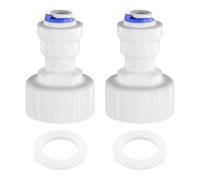 Confezione da 2 raccordi generali per filtro ' acqua, adattatore in plastica resistente alla pressione per frigorifero, macchina per ghiaccio, adattatore collegamento rapido per uso