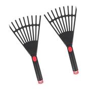 Confezione da 2 rastrelli ergonomici a 9 denti, leggeri e con impugnatura comoda