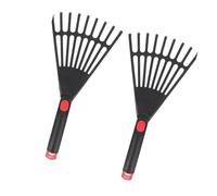 Confezione da 2 rastrelli ergonomici a 9 denti Rastrelli in plastica leggeri a nove punte