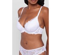 Dorina Confezione da 2 Reggiseni Push-Up Plunge Angie - Pizzo & Microfibra, Imbottitura Rimovibile, Supporto con Ferretto, Bianco & Nudo