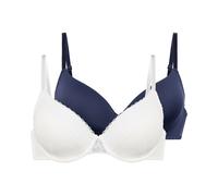 Confezione da 2 reggiseni SONIA Blu 4 E Tinta unita