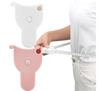 Confezione da 2 regole da sarto bianche/rosa nordico, metro a nastro, righello da sarto morbido, metro a nastro per il corpo, ottimo per cucire e misurare parti del corpo